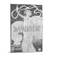 Liquore Strega Vintage Poster By Alberto Chappuis Wall Art - Canvas - Gallery Wrap