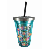 Live Laugh Love Stainless Steel Cup