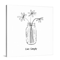 Live Simply Wall Art - Canvas - Gallery Wrap