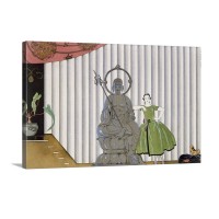 Mademoiselle Spinelly Chez Elle 1920 Wall Art - Canvas - Gallery Wrap