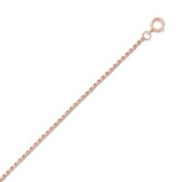 14 - 20 Pink Gold Filled 020 Rolo Chain Necklace - 1 mm