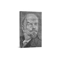 Russia Black Sea Coast Riviera Park Revolutionary Mosaic Of Vladimir Lenin Wall Art - Canvas - Gallery Wrap