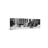 Statues At A Convention Center Qwest Convention Center Omaha Nebraska Wall Art - Canvas - Gallery Wrap