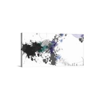 A scattering of Black and Gray Wall Art - Canvas - Gallery Wrap 