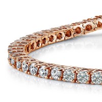 Tennis Diamond Bracelet - Rose Gold