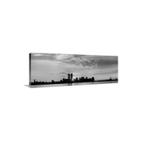 US New York City Skyline Sunrise Wall Art - Canvas - Gallery Wrap