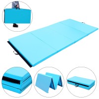 4 Ft. x 8 Ft. x 2 In. Gymnastics Mat Thick Folding Panel Aerobics Exercise Mat