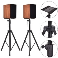2 In 1 Studio Monitor Heavy Duty Adjustable Speaker Stands