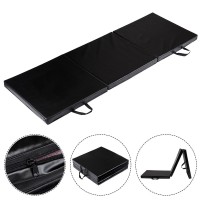 6 Ft. x 2 Ft. Tri-Fold Exercise Gymnastics Mat With Carrying Handles