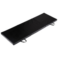 6 Ft. x 2 Ft. Tri-Fold Exercise Gymnastics Mat With Carrying Handles