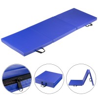 6 Ft. x 2 Ft. Tri-Fold Exercise Gymnastics Mat With Carrying Handles