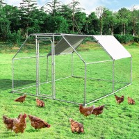 9.5 Ft x 12.5 Ft. Large Walk In Chicken Coop Run House