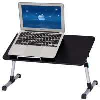 Portable Height Adjustable Laptop Tray Table W / Cooling Fan
