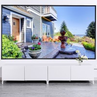 120 In. 16:9 Roll Easily PVC Fabric Home Portable Projector Screen