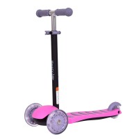3 LED Light Up PU Wheels Kids Kick Scooter With Adjustable Handle