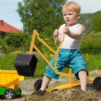 Heavy Duty Steel Frame Kid Ride-On Sand Digger