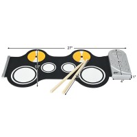 Portable Electronic Drum Set With Built In Loud Speakers