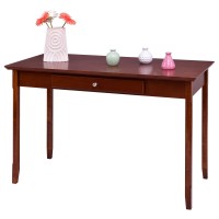 Wood Entryway Console Writing Desk With One Drawer