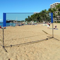 Portable 10 Ft. x 5 Ft. Beach Badminton Training Net W / Carrying Bag