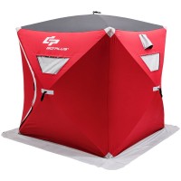 3-Person Portable Pop-up Ice Shelter Fishing Tent With Bag