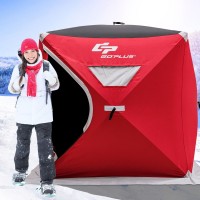 3-Person Portable Pop-up Ice Shelter Fishing Tent With Bag