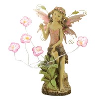Peony Fairy Solar Statue