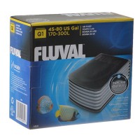Flu-val Ultra Quiet Air Pump - Q 1 Air Pump - 2 Air Outlets - 45-80 Gallons at 2.7 PSI x 2