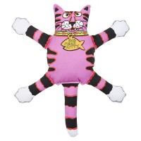 Fat Cat Terrible Nasty Scares Dog Toy - Assorted - Regular - 14 in. Long - Assorted Colors - 2 Pieces