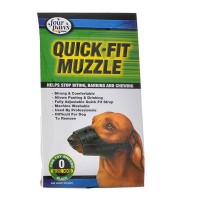 Four Paws Quick Fit Muzzle - Size 0 - Fits 4.5 in. Snout - 2 Pieces