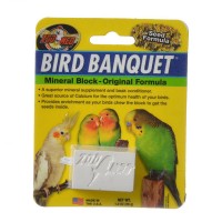 Zoo Med Bird Banquet Mineral Block - Original Seed Formula - Small - 1 Block - 1 oz - 6 Pieces