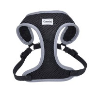 Coastal Pet Comfort Soft Reflective Wrap Adjustable Dog Harness - Black - Small - 19-23 in. Girth - 5/8 in. Straps