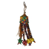 Hari Rustic Treasures Star Basket Bird Toy - Small - Assorted Colors - 2 Pieces
