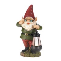 Solar Lantern Keeper Gnome Statue
