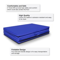 4 Ft. x 10 Ft. x 2 In. Thick Folding Panel Gymnastics Mat