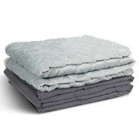 20 lbs 100 Percent Cotton Weighted Blanket With Crystal Cover
