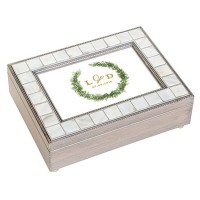 Luxury Pearl Music Box - Love Wreath Print