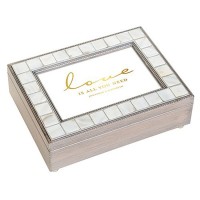 Luxury Pearl Music Box - Love Is All You Need Foiled Print