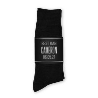 Personalized Men's Socks Wedding Gift - Name