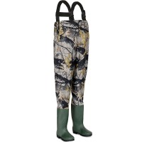 Waterproof Chest Waders Nylon PVC Cleated Bootfoot