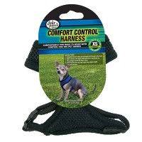 Four Paws Comfort Control Harness - Black - X - Small - For Dogs 3-4 lbs - 11 in. - 13 in. Chest and 7 in. - 8 in. Neck