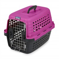 Petmate Compass Kennel - Black and Hot Pink - X-Small - 19 L x 12.7 W x 11.5 H 1-10 lbs