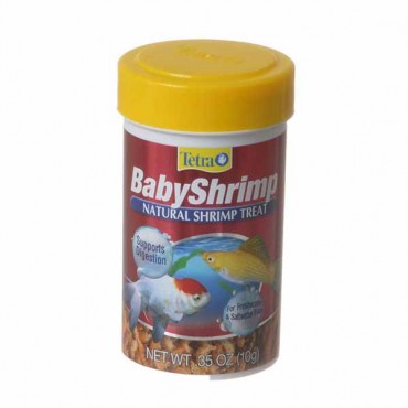 Tetra Baby Shrimp Sun Dried Grammars - .35 oz - 4 Pieces