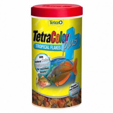 Tetra Color Plus Tropical Flakes Fish Food - .42 oz - 5 Pieces