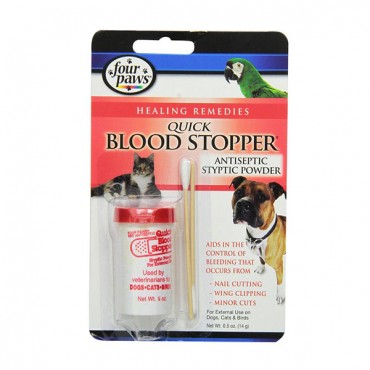 Four Paws Quick Blood Stopper Antiseptic Styptic Powder - 5 oz - 2 Pieces