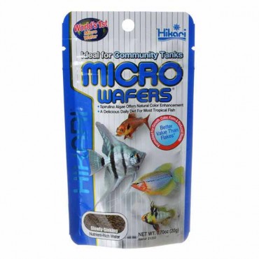 Hikari Micro Wafers for Small & Medium Size Tropical Fish - .7 oz - 4 Pieces