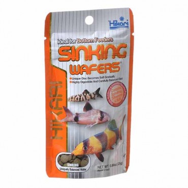 Hikari Sinking Wafers for Bottom Feeding Fish - .88 oz - 25 Grams - 5 Pieces
