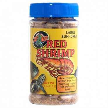 Zoo Med Large Sun-Dried Red Shrimp - 0.5 oz - 5 Pieces