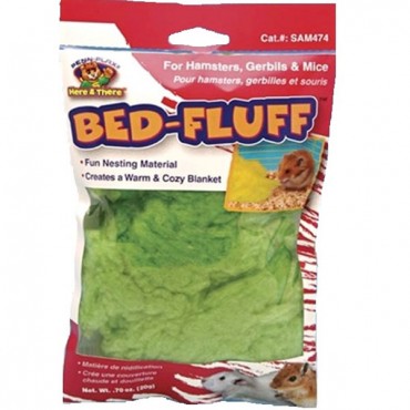 Penn Plax Bed-Fluff for Hamsters, Gerbils and Mice - 0.7 oz - 5 Pieces