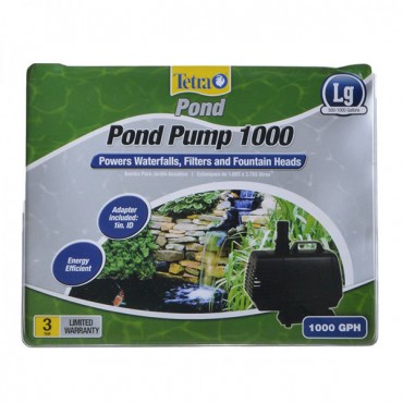 Tetra Pond Pond Pump - 1,000 GPH - For Ponds 500-1,000 Gallons