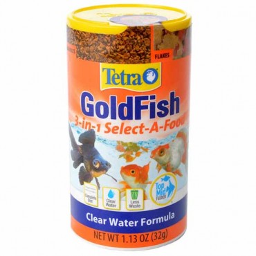 Tetra Goldfish 3-in-1 Select-A-Food - 1.13 oz - 4 Pieces
